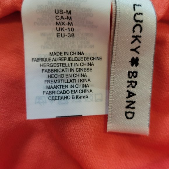 NWOT-LUCKY BRAND WOMENS BIKINI IN CORAL COLOR - Picture 5 of 5